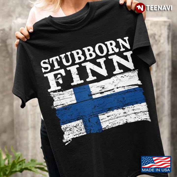 Cool Stubborn Finn Finnish Flag Version