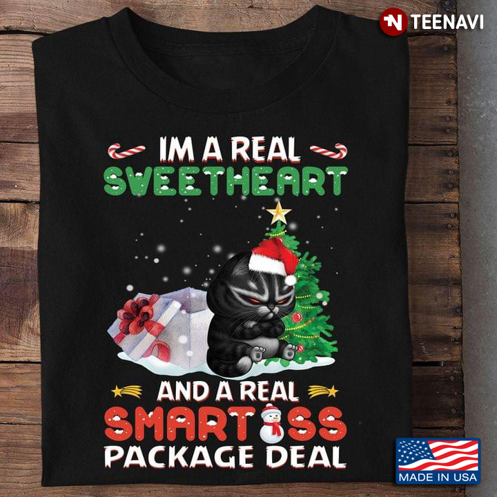 Grumpy Cat I’m A Real Sweetheart And A Real Smartass Package Deal Merry Christmas