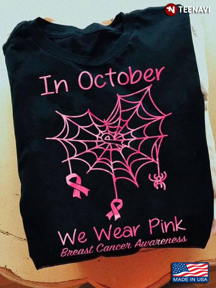 In October We Wear Pink Breast Cancer Awareness Halloween