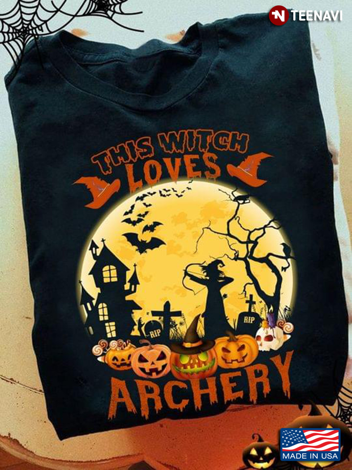 This Witch Loves Archery Happy Halloween