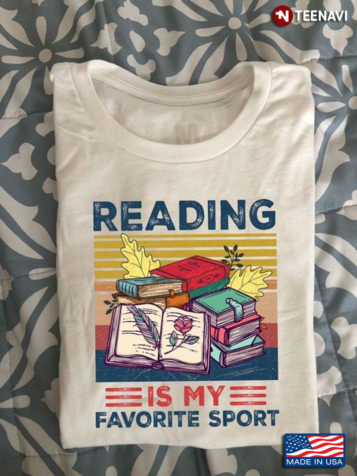 Reader Quote Gift For Book Lovers Reading Is My Favorite Sport