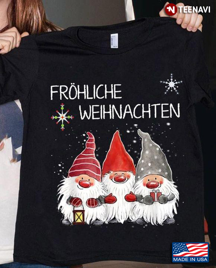 Gnomes Merry Christmas Fröhliche Weihnachten