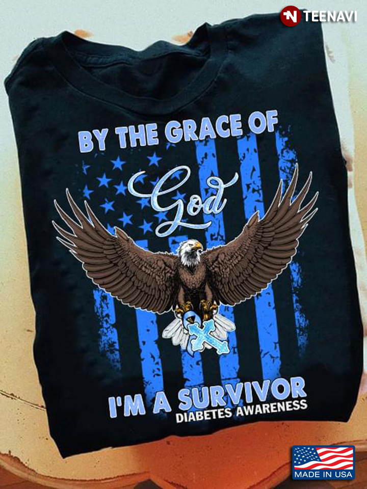 Eagle By The Grace Of God I’m A Survivor Diabetes Awareness