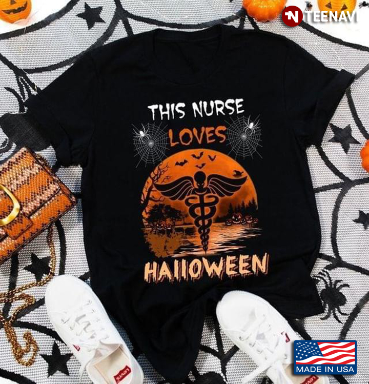 This Nurse Loves Halloween Blood Moon