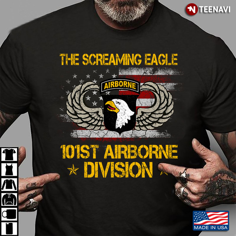 American Flag The Screaming Eagle 101st Airborne Division Cool Version