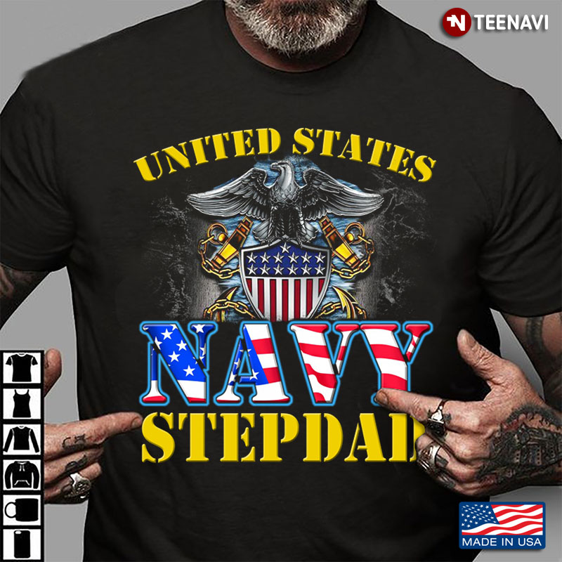 United States Navy Stepdad Eagle And American Rank