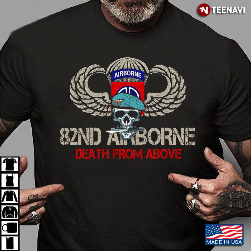 Skull American Flag 82nd Airborne Division Death From Above