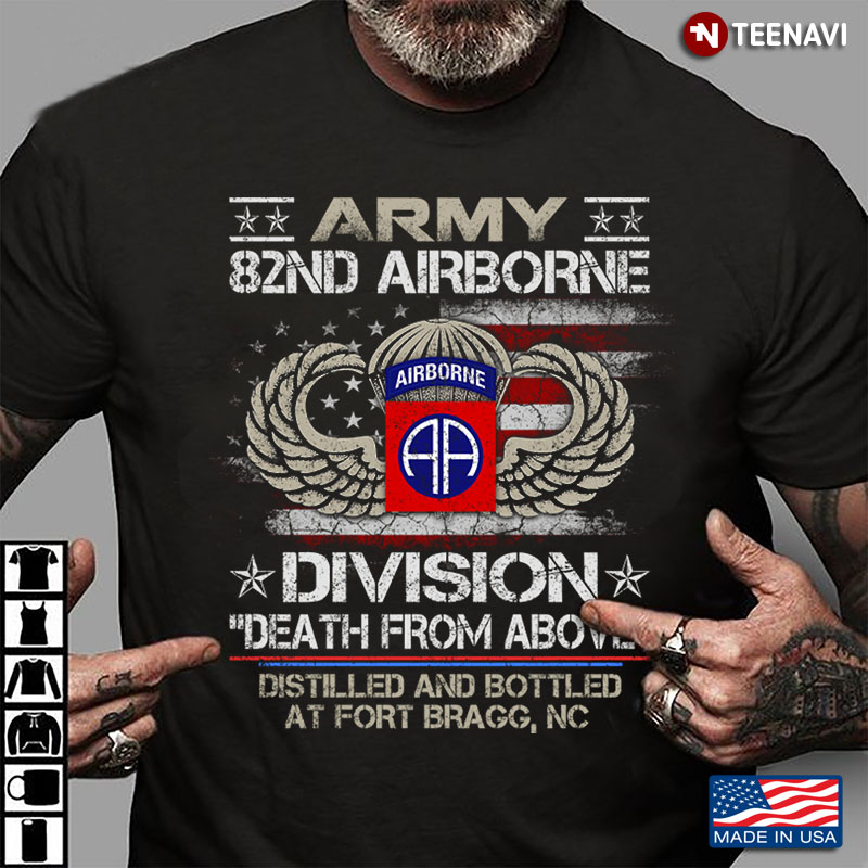 All US Army 82nd Airborne Division Death From Above American Flag