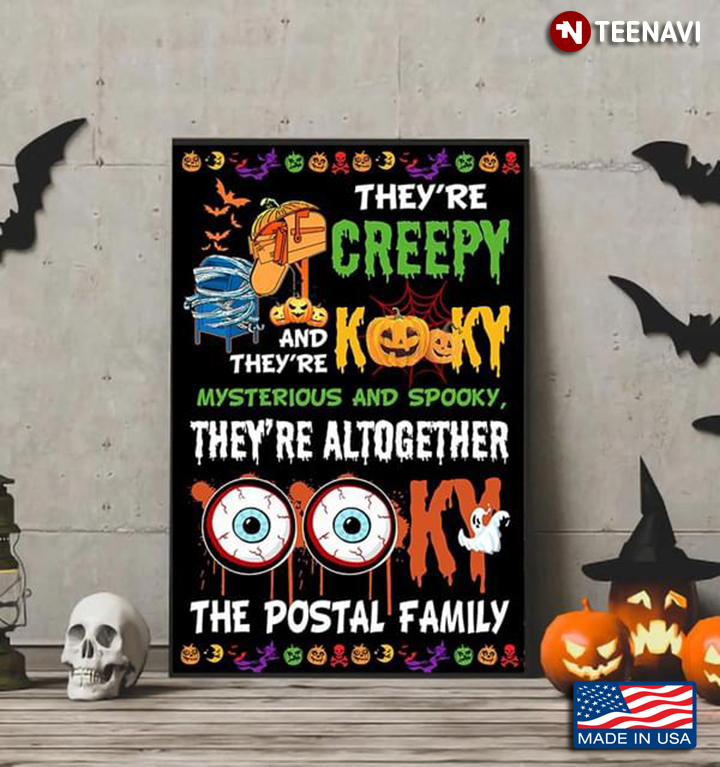 Halloween Mailbox They’re Creepy And They’re Kooky Mysterious And Spooky, They’re Altogether The Postal Family
