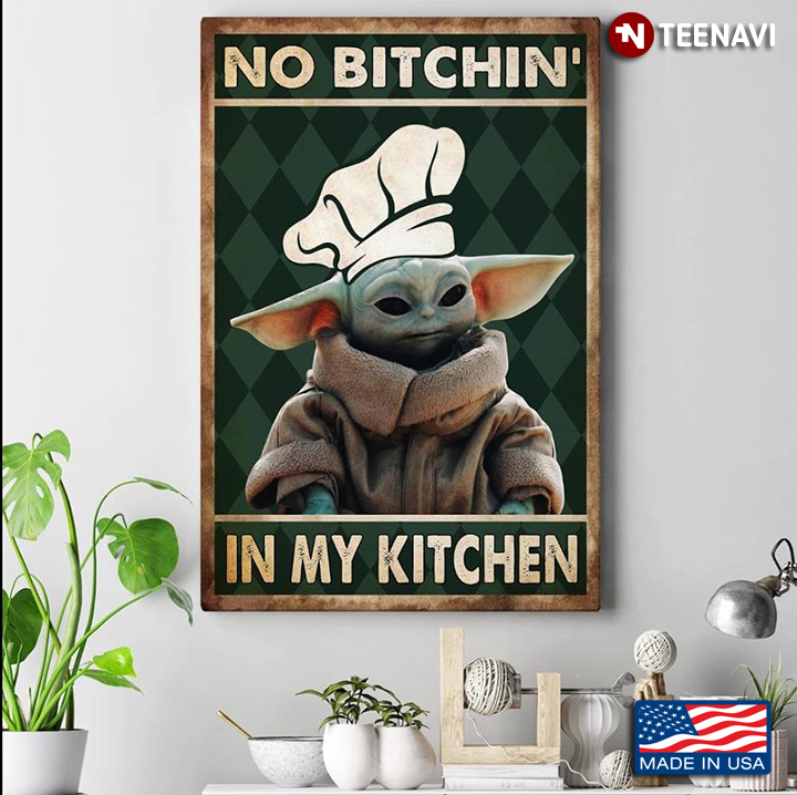 Vintage Chef Yoda No Bitchin’ In My Kitchen