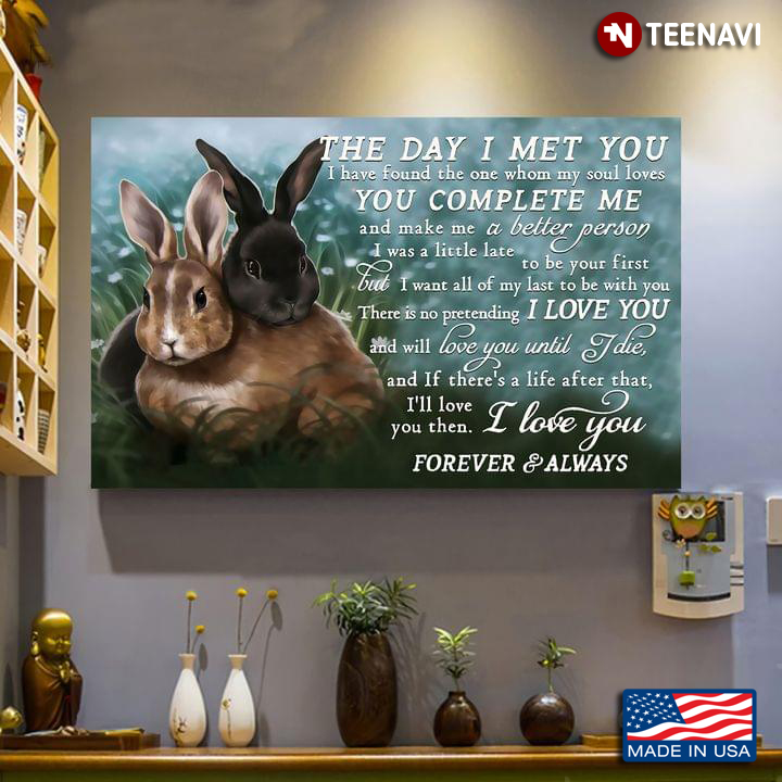 Rabbit Couple Cuddling The Day I Met You I Have Found The One Whom My Soul Loves
