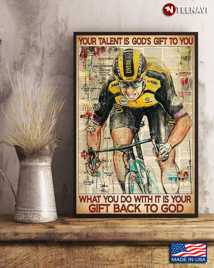 Book Page Theme Cyclist Your Talent Is God’s Gift To You What You Do With It Is Your Gift Back To God