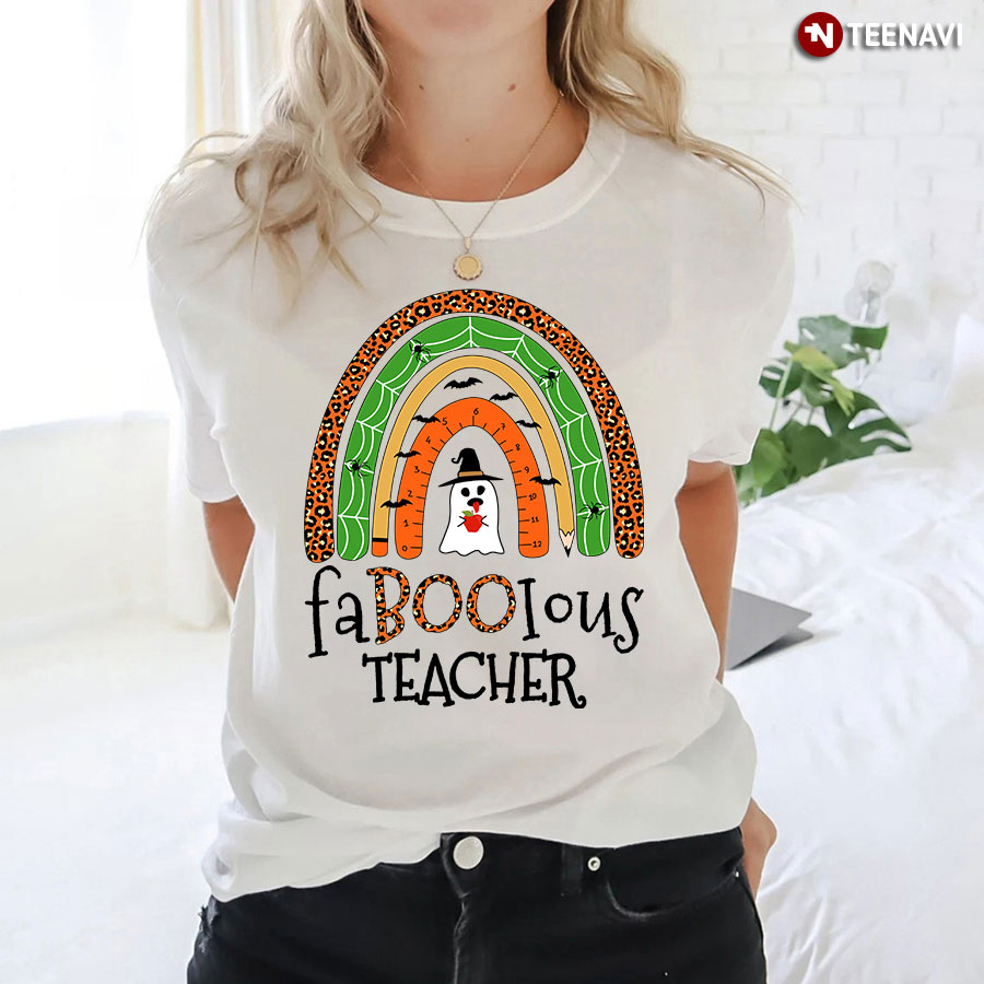 Funny Faboolous Fabulous Teacher Halloween T-Shirt