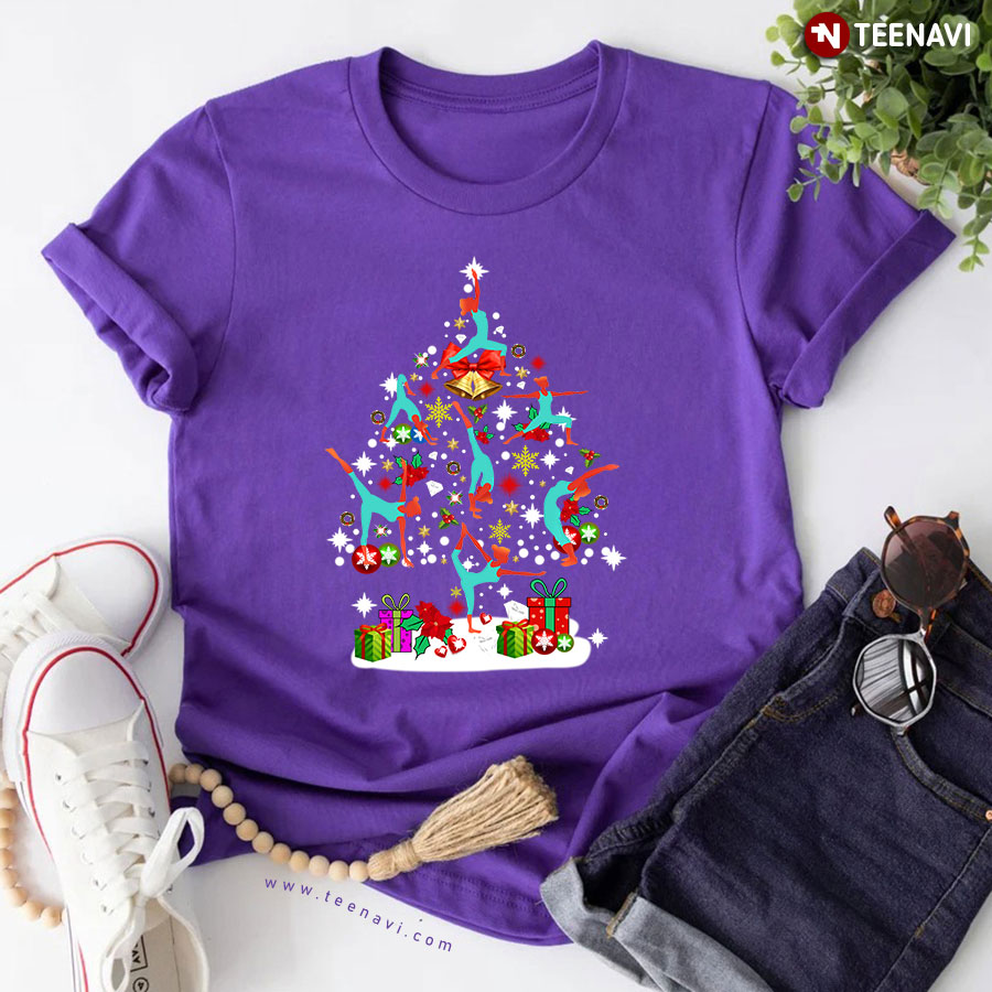 Yoga Christmas Tree Yoga Poses T-Shirt