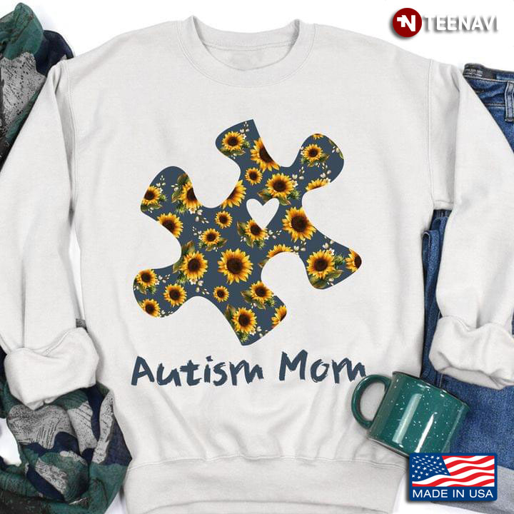 Autism Mom  Autism Awareness Sunflower