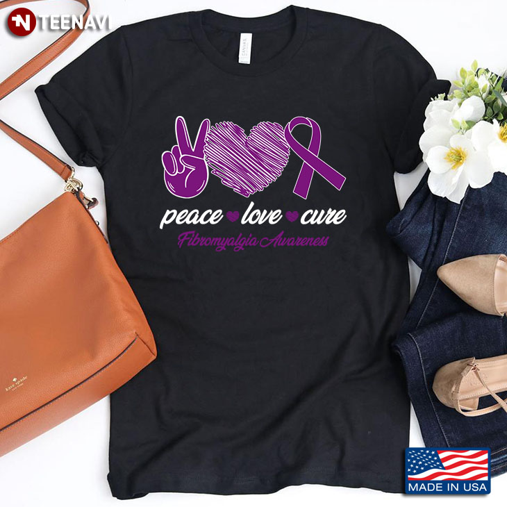 Peace Love Cure Fibromyalgia Awareness