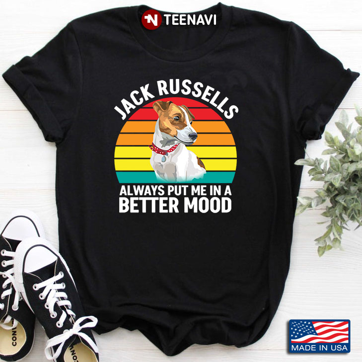 Vintage Jack Russells  Always Put Me In A Better Mood for Dog Lover