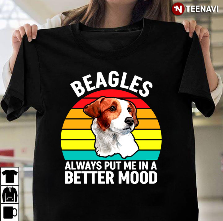 Vintage Beagles  Always Put Me In A Better Mood for Dog Lover