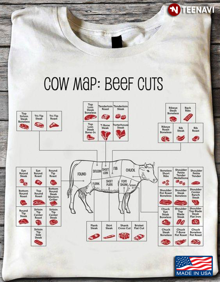 Cow  Map Beef Cuts A Diagram Of The Cuts Of Beef