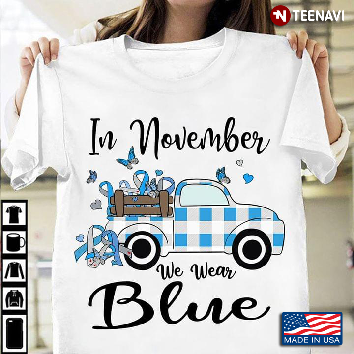 In November We Wear Blue Diabetes Awareness Truck Car