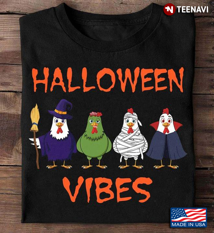 Halloween Vibes Chicken Witch Halloween Chicken Lover