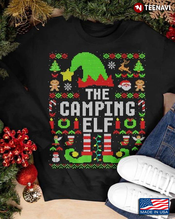 The Camping ELF Camper  Merry Christmas For Christmas