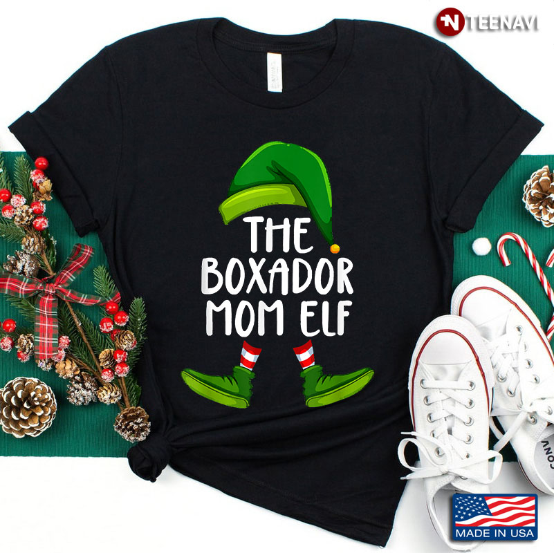 The Boxador Mom ELF  Merry Christmas Christmas Gifts
