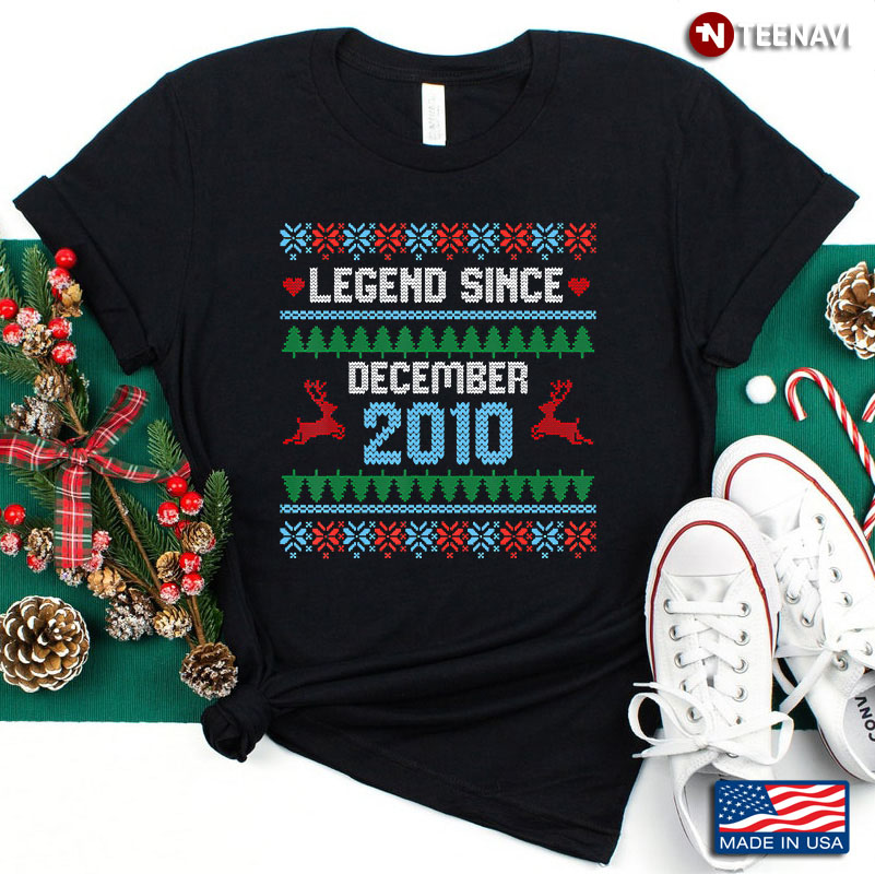 Legend Since December 2010 Raindeer Merry Christmas