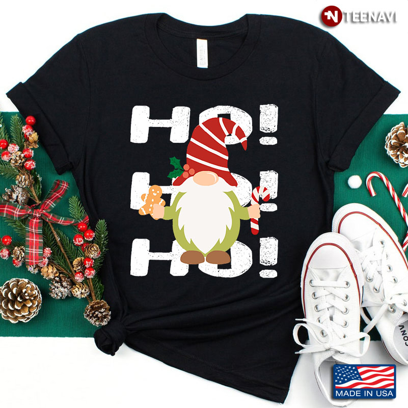 Ho Ho Ho Gnome Gingerbread Merry Christmas