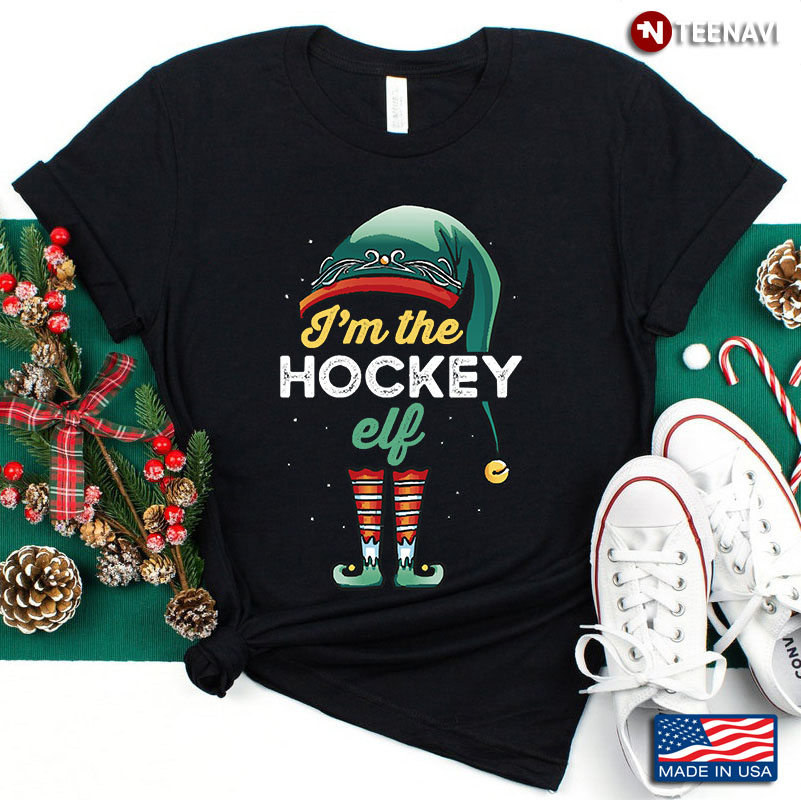 I’m The  Hockey ELF Merry Christmas Christmas Gift Hockey Lover