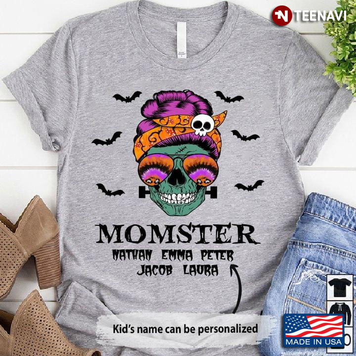 Personalized Momster Monster Mom Skull Woman Halloween