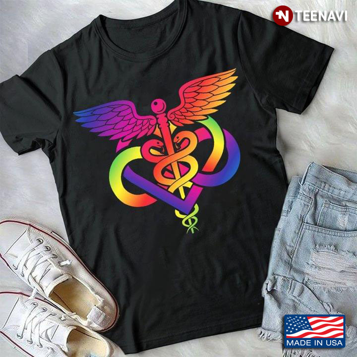 Rainbow Nurse Symbol and Infinity Sign