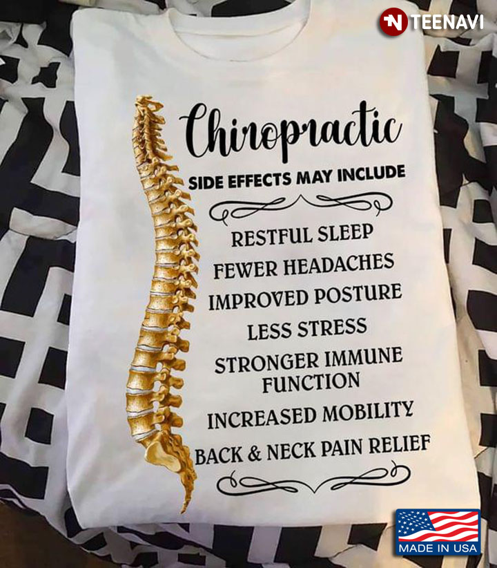 Chiropractic Side Effects May Include Restful Sleep Fewer Headaches Improved Poster Less Stress