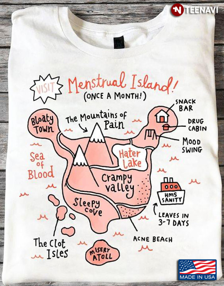 Visit Menstrual Island Hilarious Comic of Period