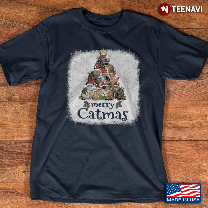 Merry Catmat Funny Christmas for Cat Lover