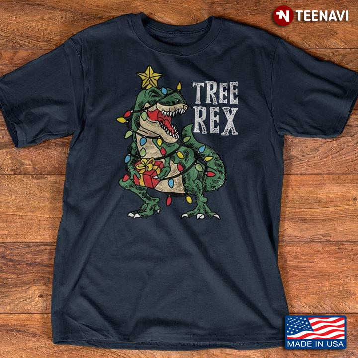 Tree Rex Funny Christmas T-Rex Tree