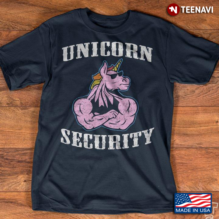 Unicorn Security Super Cool Muscular Unicorn Guy