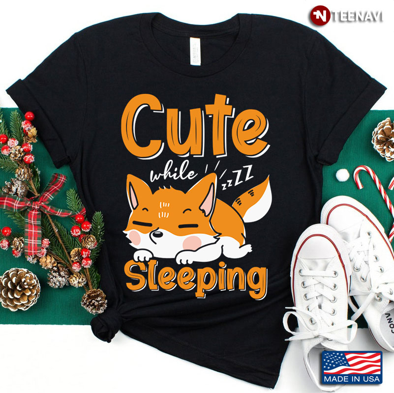 Fox Cute While Sleeping for Animal Lover