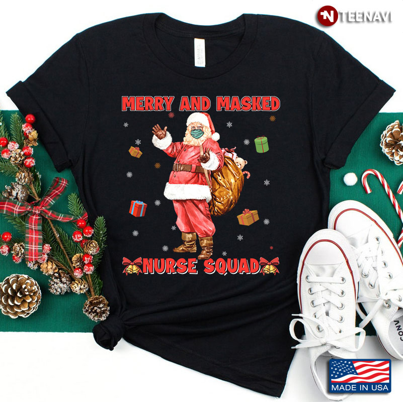 Christmas Santa Claus Merry and Masked Nurse Squad