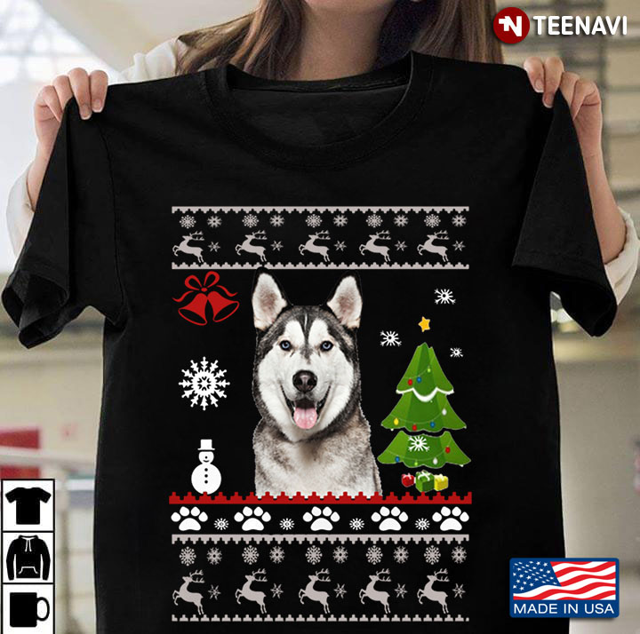 Siberian Husky Ugly Christmas for Dog Lover