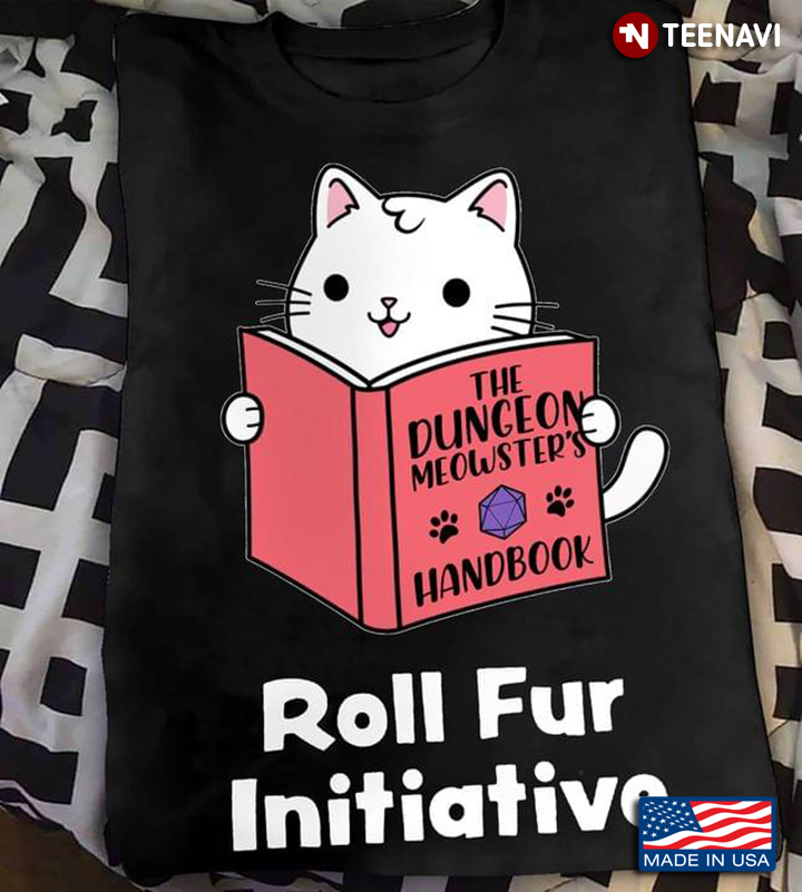White Cat Reads The Dungeon Meowter's Handbook Roll Fur Initiative