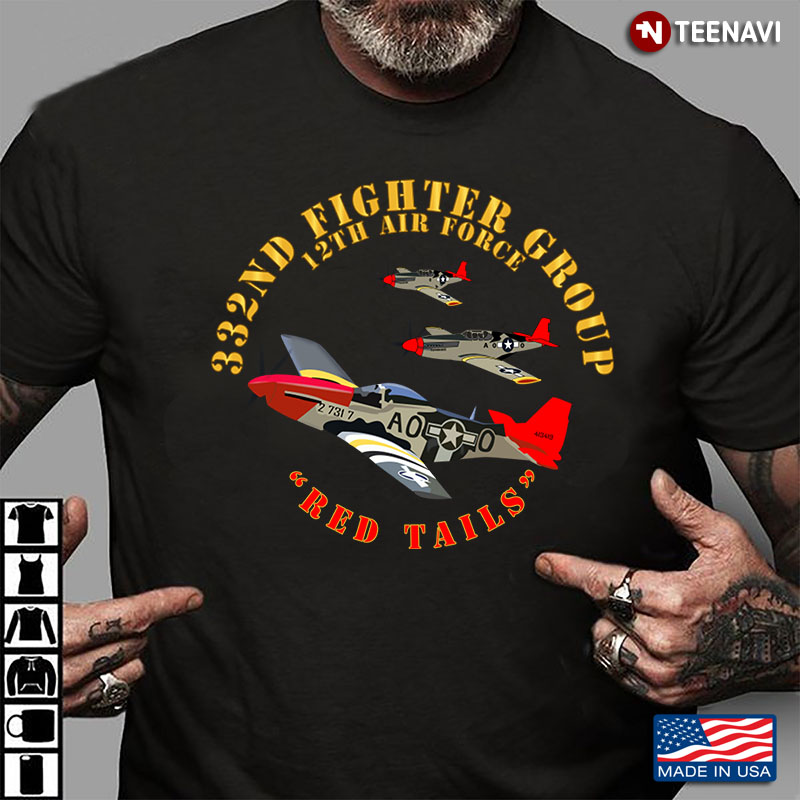 332rd Fighter Group 12th Air Force Red Tails United States Army
