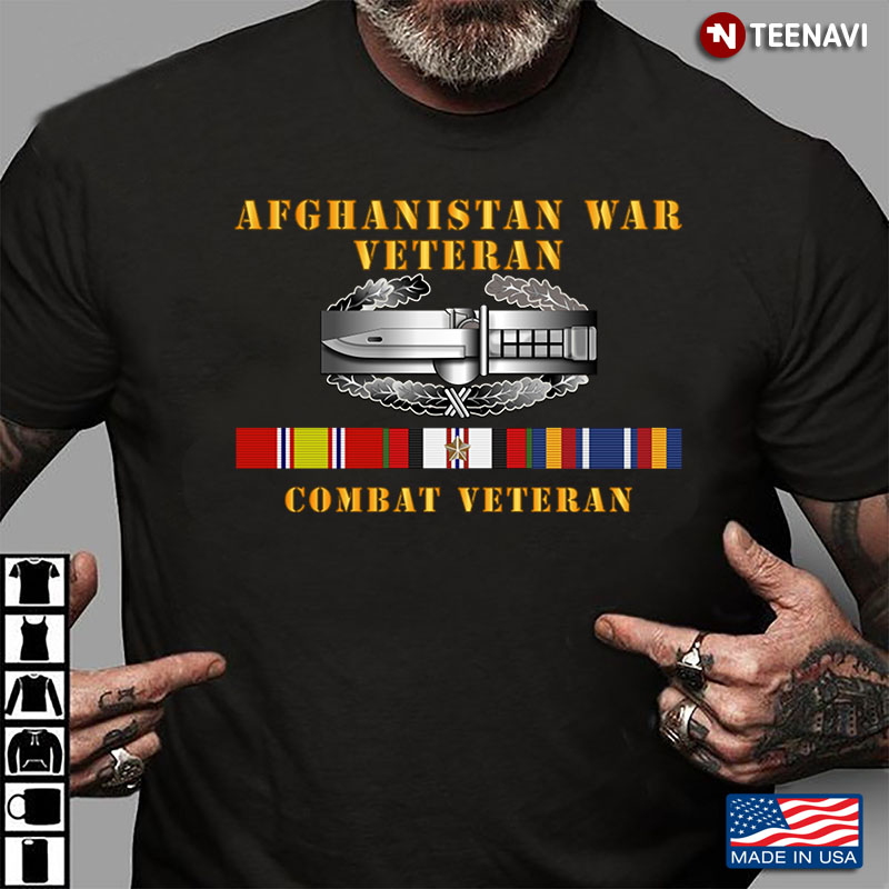 Military Afghanistan War Veteran Badge Combat Veteran