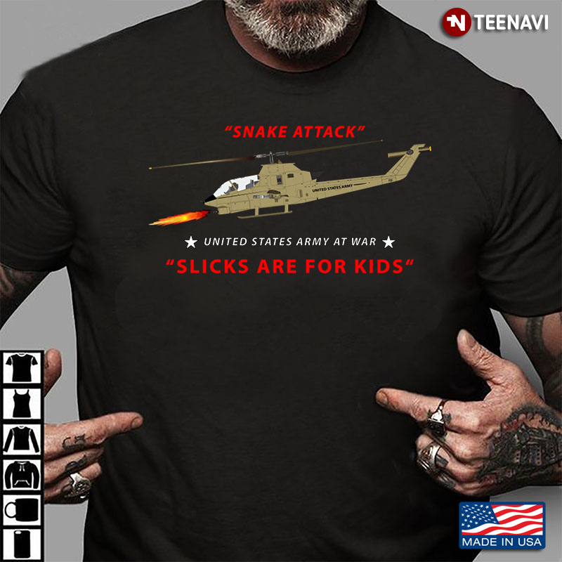 Bell AH-1 Cobra Snake Attack Slicks Are For Kids United States Army