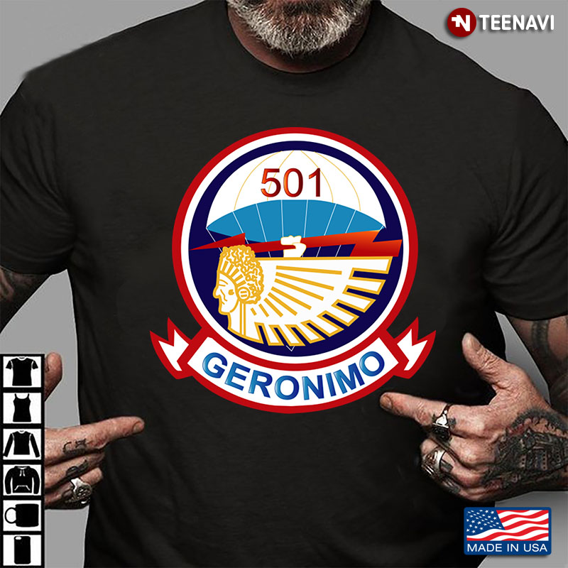 501st Parachute Infantry Regiment Unit Crest Geronimo US Army