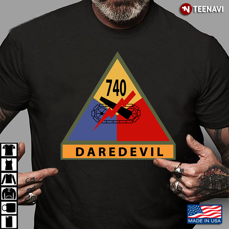 740th Tank Battalion Emblem Daredevil United States Army