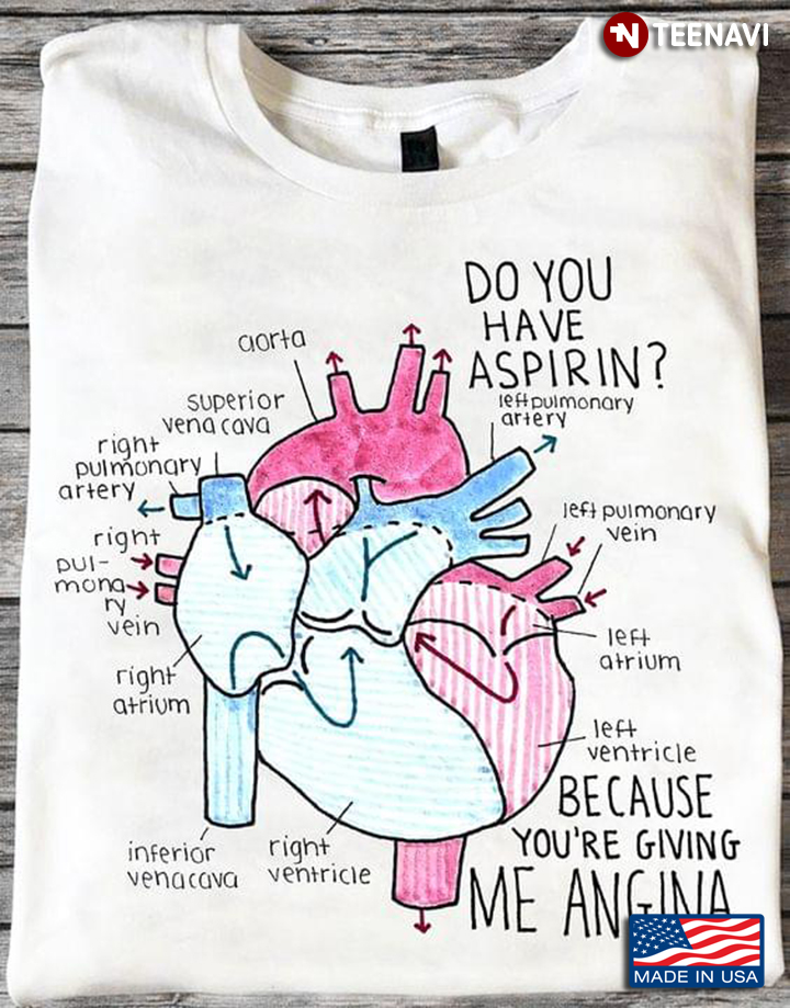Parts Of Heart Cardiology Do You Have Aspirin Because You're Giving Me Angina