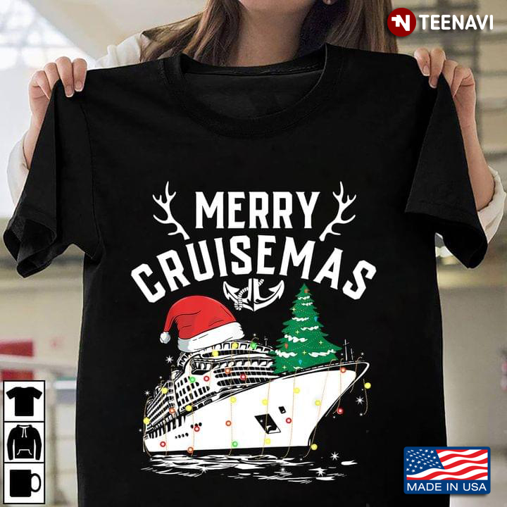 Funny Cruise Santa With Ornaments Merry Cruisemas for Christmas