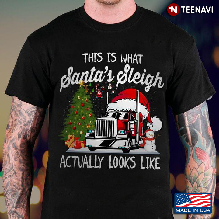 Funny Truck This Is What Santa's Sleigh Actually Looks Like for Trucker