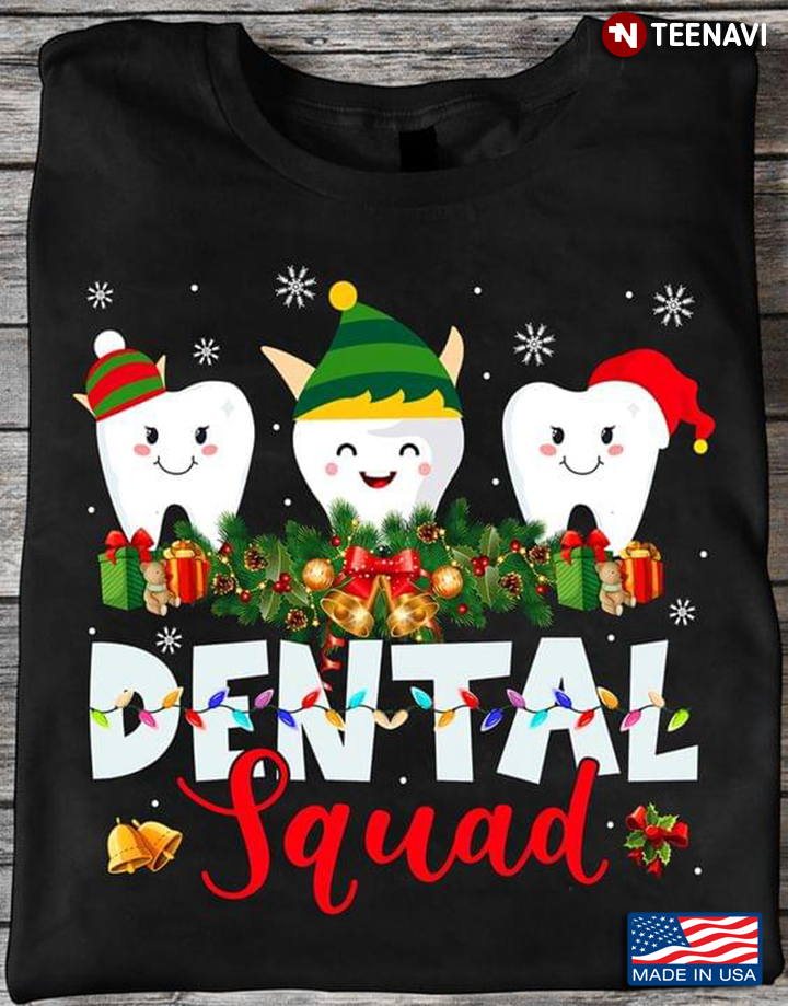 Funny Tooth Elves With Ornament Dental Squad for Christmas
